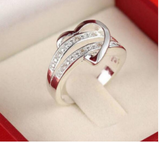 Heart Love Women Wedding Ring