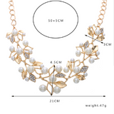 Leaves Statement Necklace