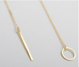 Infinity Cross Lariat Pendant