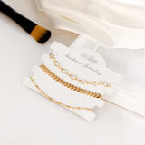 Crystal Sequins Anklet Set
