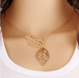 2 Leaves Choker Necklace