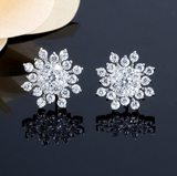 Snowflake Stud Earring
