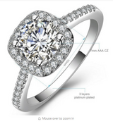 Exquisite Bijoux Square Ring
