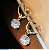 Love Heart Fine Zircon Earring