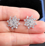 Snowflake Stud Earring