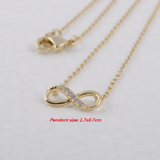 Tiny Infinity Crystal Pendant