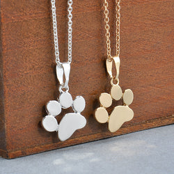 Dogs Footprints Paw Chain Pendant