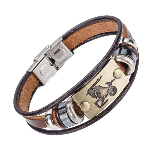 Zodiac Signs Stainless Bracelet