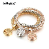 Austrian Rhinestone Charm Bracelet
