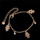 Trendy Hamsa Anklet Bracelet