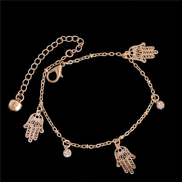 Trendy Hamsa Anklet Bracelet