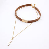 Velvet Choker Necklace Strip Rope Chain