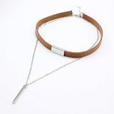 Velvet Choker Necklace Strip Rope Chain