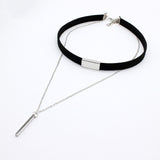 Velvet Choker Necklace Strip Rope Chain