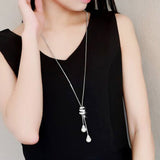 Sweater Chain Circles Necklace