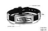 Rubber Silicone Stainless  Bracelet