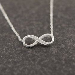 Tiny Infinity Crystal Pendant