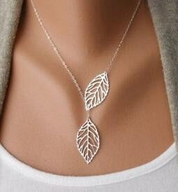 2 Leaves Choker Necklace