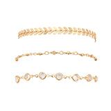 Crystal Sequins Anklet Set