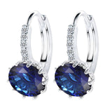 Zircon Charm Flower Stud Earring