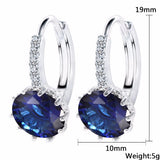 Zircon Charm Flower Stud Earring