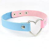 Stainless Steel Heart Chokers Necklace
