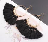 Handmade Cotton Tassel Earring