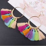 Handmade Cotton Tassel Earring