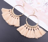 Handmade Cotton Tassel Earring