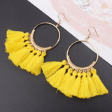 Handmade Cotton Tassel Earring