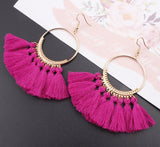Handmade Cotton Tassel Earring