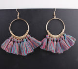 Handmade Cotton Tassel Earring