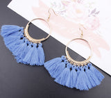 Handmade Cotton Tassel Earring