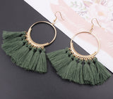 Handmade Cotton Tassel Earring