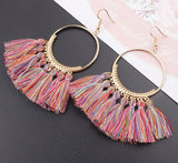 Handmade Cotton Tassel Earring