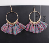 Handmade Cotton Tassel Earring