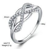 Cubic Zircon CZ Crystal Ring