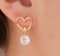 Rhinestone Crystal Silver Stud Earring