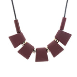 Pendants Colorful Wood Beads Necklace