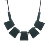 Pendants Colorful Wood Beads Necklace