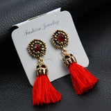Statement Star Tassel Long Earrings
