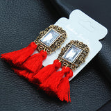 Statement Star Tassel Long Earrings