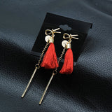 Statement Star Tassel Long Earrings