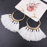 Handmade Cotton Tassel Earring