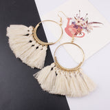 Handmade Cotton Tassel Earring