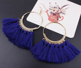 Handmade Cotton Tassel Earring