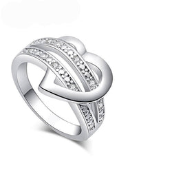 Heart Love Women Wedding Ring