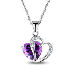 Lady Fashion Heart Pendant Necklace