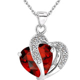Lady Fashion Heart Pendant Necklace