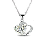 Lady Fashion Heart Pendant Necklace